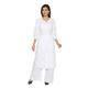 Indiankala4U Ladies Dresses Tops Kurti Cotton Long Kurta Hand Embroidery Handmade Lucknow Chikankari Work for Women