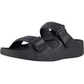 Fitflop Men's Gogh MOC Slide in Leather Open Toe Sandals, Black (Black 001), 8 UK 42 EU