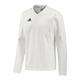 adidas Cricket Long Sleeve Sweater - White - Small
