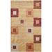 Brown/White 108 x 0.63 in Indoor Area Rug - Everly Quinn Elikai Hand-Knotted Wool Beige Area Rug Viscose/Wool | 108 W x 0.63 D in | Wayfair