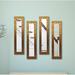 Lark Manor™ 4 Piece Ballinger Panels Modern & Contemporary Mirror Set Wood in Brown | 13.5 H x 27.5 W x 0.75 D in | Wayfair