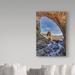 Trademark Fine Art 'Rialto Sea Arch' Photographic Print on Wrapped Canvas in Blue/Brown/Gray | 19 H x 12 W x 2 D in | Wayfair PL00456-C1219GG