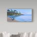 Trademark Fine Art 'Arbutus Cove Dawn' Graphic Art Print on Wrapped Canvas in White | 24 H x 47 W x 2 D in | Wayfair ALI32693-C2447GG