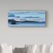 Trademark Fine Art 'Swartz Bay Evening' Graphic Art Print on Wrapped Canvas in Black/Blue/Green | 8 H x 19 W x 2 D in | Wayfair ALI32667-C819GG