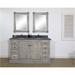 Rosecliff Heights Baynes 61" Double Bathroom Vanity Set Granite in Gray | 35 H x 60 W x 22.5 D in | Wayfair E3950B841FFC4EFFB9388A1CE7750096