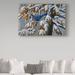 Trademark Fine Art 'Changing Season' Graphic Art Print on Wrapped Canvas in Blue/Brown | 16 H x 24 W x 2 D in | Wayfair ALI33756-C1624GG