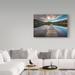 Trademark Fine Art 'Lost Lake Dock' Photographic Print on Wrapped Canvas in Blue/Gray/Green | 16 H x 24 W x 2 D in | Wayfair PL00385-C1624GG