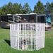 Cardinal Gates 36" Tall Pet Pen Plastic in Gray/White | 36 H x 144 W x 2 D in | Wayfair PPP