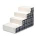 Zinus Cozy 4 Step Pet Stair Fabric in Pink/Gray/White | 24 H x 21 W x 35.5 D in | Wayfair WF-PS-I3624GP