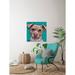 Winston Porter 'Brazilian Terrier' Acrylic Painting Print on Wrapped Canvas Metal in Blue/Brown/Green | 32 H x 32 W x 1.5 D in | Wayfair
