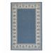 Black 45 x 0.13 in Indoor/Outdoor Area Rug - Plow & Hearth Veranda Flatweave Blue Area Rug Polypropylene | 45 W x 0.13 D in | Wayfair 53C7H BL