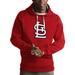 Men's Antigua Red St. Louis Cardinals Victory Pullover Hoodie