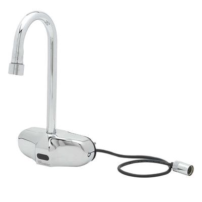 T&S EC-3105-LMV Wall Mounted ChekPoint Sensor Faucet with 4 1/8" Rigid Gooseneck Spout and 2.2 GPM Aerator (No Mixing Valve)