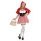 "RED CAPELET" (dress, hooded capelet) - (S)