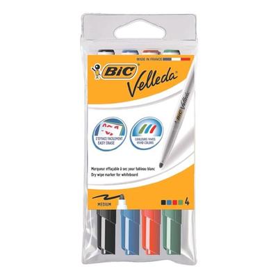 BIC 4er-Pack Whiteboard Marker »Velleda 1741« schwarz Image