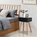 vidaXL Bedside Tables 2 pcs Solid Pinewood 40x30x61 cm Black