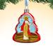 The Holiday Aisle® Jesus Glass Ornament Glass in Blue/Green/Red | 3 H x 2 W x 1.5 D in | Wayfair 736BE42655034724BF1EA7FC0F54D9E2