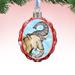 The Holiday Aisle® Elephant Shaped Ornament Glass in Blue/Gray/Red | 3 H x 3 W x 2 D in | Wayfair 2D3C928E4C29408BB8B5F682CB87A98D