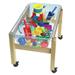 Childcraft Mobile Mini Sand & Water Table Wood/Solid Wood in Brown | 22.13 H x 29.75 W x 19.25 D in | Wayfair 071898