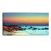 Design Art Sunset Over Sky Seascape by Designart - Photograph Print on Canvas Metal in Blue | 20 H x 40 W x 1 D in | Wayfair PT6816-40-20