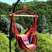 Bay Isle Home™ Sirmans Hanging Chair Hammock Cotton in Red/Indigo/Brown | 40 H x 34 W x 40 D in | Wayfair 7F25E59D603D4370AD2FAA9A69E4BB39