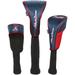 Atlanta Braves Driver Fairway Hybrid Set of Three Headcovers