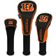 Cincinnati Bengals Driver Fairway Hybrid Set of Three Headcovers