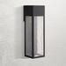 Rook 20" High Satin Black Rectangular LED Outdoor Wall Light