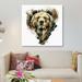 East Urban Home Bear by Riza Peker - Gallery-Wrapped Canvas Giclee Print Canvas, Cotton in Black/Brown/White | 26 H x 26 W x 1.5 D in | Wayfair