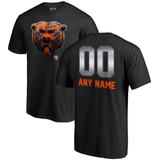 Men's NFL Pro Line by Fanatics Branded Black Chicago Bears Personalized Midnight Mascot T-Shirt