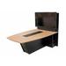 Symple Stuff Lattimer Curved end Conference Table Wood in Gray | 62 H x 172 W x 48 D in | Wayfair B9366A5A1F5E4EDCA20B2709D81B6D0E