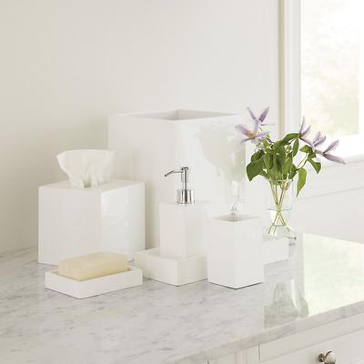 Suzanne Kasler Malaga Bath Accessories - White Tumbler - Ballard Designs