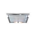 CDA 90cm Telescopic Canopy Cooker Hood - Stainless Steel