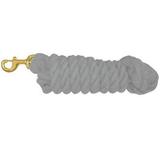 Intrepid International 556000 10 ft. Lead Rope Cotton with Brass Snap Heavy Duty White