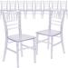 Flash Furniture Gemma Children's Classic Resin Chiavari Chairs for All Occasions Plastic | 24.75 H x 12 W x 12 D in | Wayfair 10-LE-L-7K-CL-GG