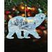 The Holiday Aisle® Polar Bear Scenic Hanging Shaped Ornament Wood in Blue/Brown | 5 H x 5 W x 1 D in | Wayfair 90DEF6F417CC47C4B930073A10281BA1