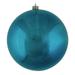 Vickerman 354803 - 12" Sea Blue Shiny Ball Christmas Tree Ornament (N593062DSV)