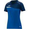 JAKO Damen T-shirt Competition 2.0, royal/marine, 38, 6118