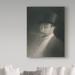 Trademark Fine Art 'Selfportrait' by Oil Painting Print on Wrapped Canvas in White/Black | 47 H x 35 W x 2 D in | Wayfair BL02216-C3547GG