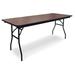 McCourt Manufacturing Rectangular Folding Table Metal in Brown/Red | 30 H x 96 W x 30 D in | Wayfair 70000LMW