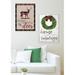 The Holiday Aisle® Merry Christmas Deer by Daphne Polselli - Textual Art Print Metal in Gray/Green/Red | 40 H x 30 W x 1.5 D in | Wayfair