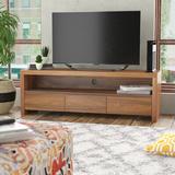 AllModern Carina TV Stand for TVs up to 65" Wood in Brown | 19.7 H in | Wayfair 359C0C316D8243AEBDB0007E13FC2078