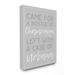 Winston Porter Champaign Urbana Light Typography by Daphne Polselli - Textual Art Print on Canvas in Gray | 20 H x 16 W x 1.5 D in | Wayfair