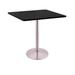 Holland Bar Stool Bar Height Pedestal Dining Table Wood/Metal in Gray/White | 42 H x 36 W x 36 D in | Wayfair 214-2242SS36SQ
