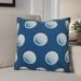 The Holiday Aisle® Dip Dye Dots Square Pillow Cover & Insert Polyester/Polyfill blend in Green/Blue | 20 H x 20 W x 7 D in | Wayfair