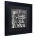 Trademark Fine Art 'Lake House I' Framed Textual Art Canvas in Black/White | 16 H x 16 W x 0.5 D in | Wayfair ALI4678-B1616BMF