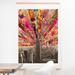 East Urban Home 'Green Blooming New York' Graphic Art Paper in Gray/Green/Pink | 12 H x 12 W x 0.5 D in | Wayfair EUHH4189 37901827