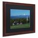 Trademark Fine Art 'Cow Under the Moon' by Michael Blanchette Framed Photographic Print Canvas | 18.75 H x 22.75 W x 0.75 D in | Wayfair