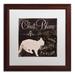 Trademark Fine Art 'Les Chats I' Framed Vintage Advertisement Canvas | 16 H x 16 W x 0.5 D in | Wayfair ALI4479-W1616MF