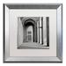 Ebern Designs Alan Blaustein 'Firenze III' Framed Photographic Print Canvas in Black/White | 16 H x 16 W x 0.5 D in | Wayfair